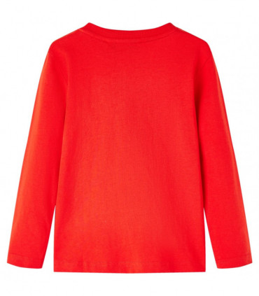 Kids' T-shirt with Long Sleeves Red 104