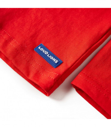 Kids' T-shirt with Long Sleeves Red 104