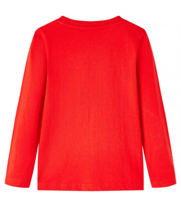 Kids' T-shirt with Long Sleeves Red 92