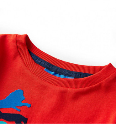 Kids' T-shirt with Long Sleeves Red 92