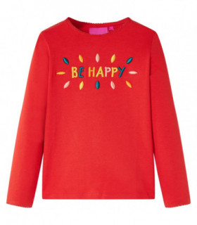 Kids' T-shirt with Long Sleeves Red 92