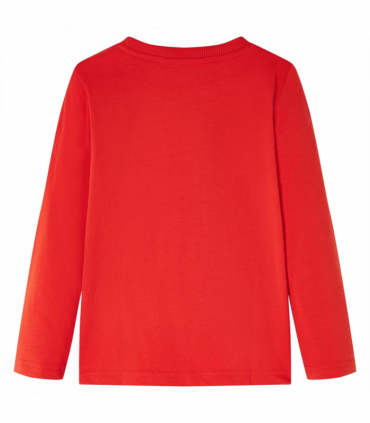 Kids' T-shirt with Long Sleeves Red 92