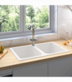 vidaXL Kitchen Sink White 76 x 48 x 30 cm Granite
