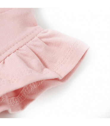 Kids' T-shirt with Ruffle Sleeves Light Pink 104