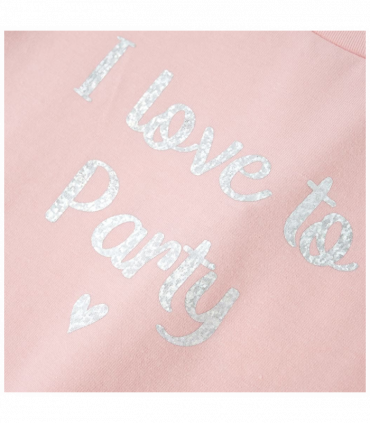 Kids' T-shirt with Ruffle Sleeves Light Pink 128