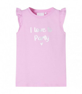 Kids' T-shirt with Ruffle Sleeves Lila 104