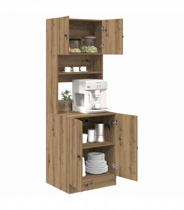 vidaXL Kitchen Cabinet Artisan oak 60 x 50 x 180 cm Engineered wood