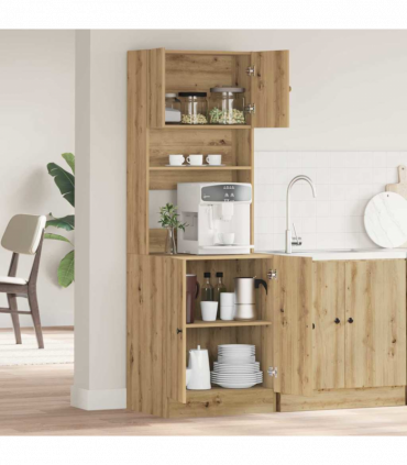 vidaXL Kitchen Cabinet Artisan oak 60 x 50 x 180 cm Engineered wood