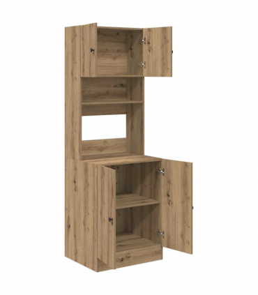 vidaXL Kitchen Cabinet Artisan oak 60 x 50 x 180 cm Engineered wood