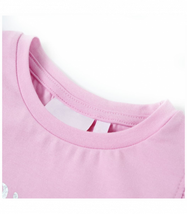 Kids' T-shirt with Ruffle Sleeves Lila 92