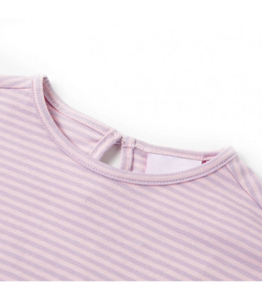 Kids' T-shirt with Ruffled Sleeves Lila 128