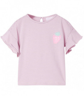 Kids' T-shirt with Ruffled Sleeves Lila 92