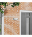 vidaXL Outdoor Wall Light Silver 32 x 10 x 10 cm Stainless steel