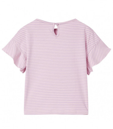 Kids' T-shirt with Ruffled Sleeves Lila 92