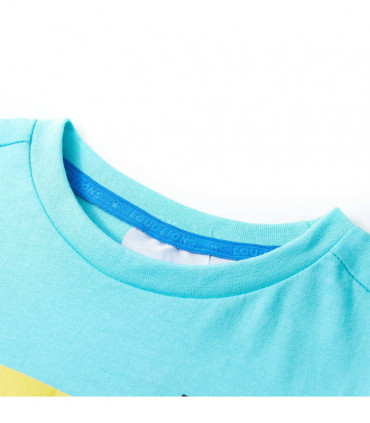 Kids' T-shirt with Short Sleeves Aqua 104