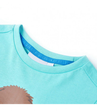 Kids' T-shirt with Short Sleeves Aqua 104