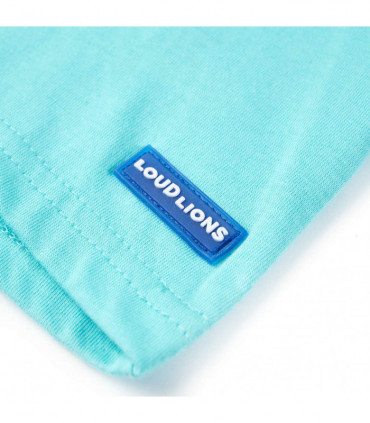 Kids' T-shirt with Short Sleeves Aqua 104