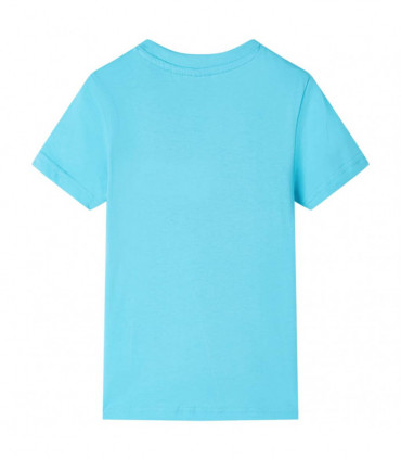 Kids' T-shirt with Short Sleeves Aqua 128
