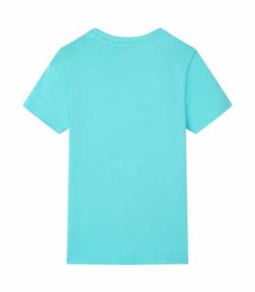 Kids' T-shirt with Short Sleeves Aqua 128