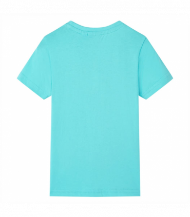 Kids' T-shirt with Short Sleeves Aqua 140