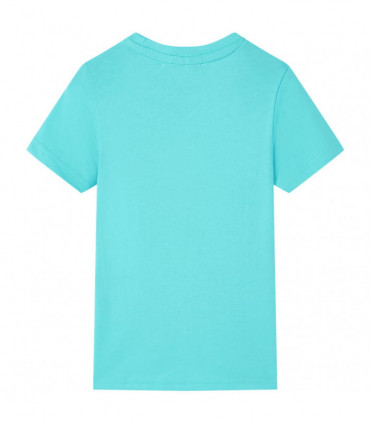 Kids' T-shirt with Short Sleeves Aqua 140