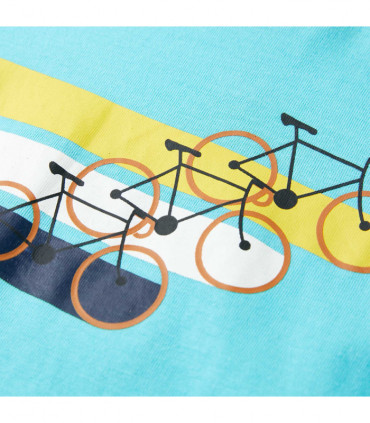 Kids' T-shirt with Short Sleeves Aqua 92