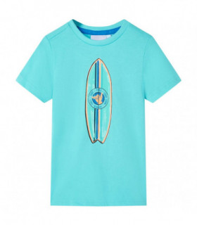 Kids' T-shirt with Short Sleeves Aqua 92