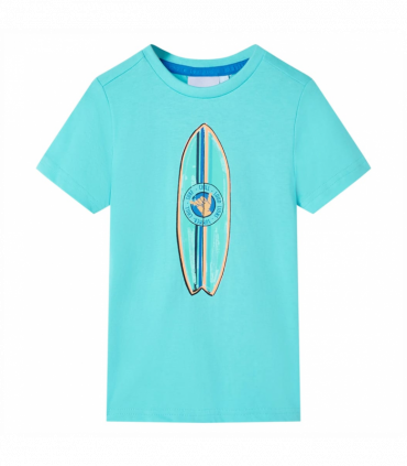 Kids' T-shirt with Short Sleeves Aqua 92