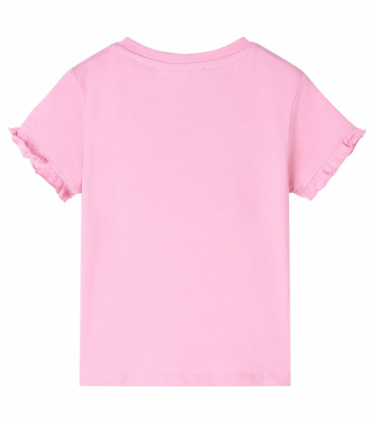 Kids' T-shirt with Short Sleeves Bright Pink 104