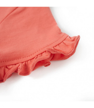 Kids' T-shirt with Short Sleeves Coral 128