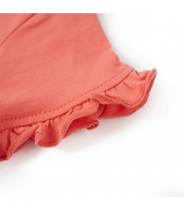 Kids' T-shirt with Short Sleeves Coral 140
