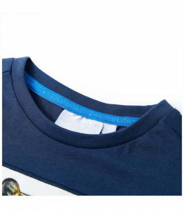 Kids' T-shirt with Short Sleeves Dark Blue 104