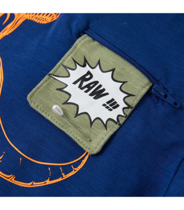 Kids' T-shirt with Short Sleeves Dark Blue 140