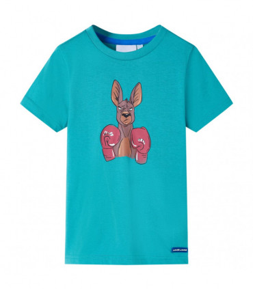 Kids' T-shirt with Short Sleeves Dark Mint 104