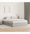 vidaXL Bed Frame Grey sonoma 200 x 150 x 31.5 cm Engineered wood