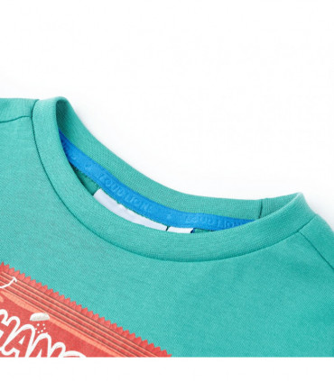 Kids' T-shirt with Short Sleeves Dark Mint 92