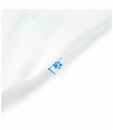 Kids' T-shirt with Short Sleeves Ecru 116