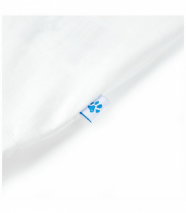 Kids' T-shirt with Short Sleeves Ecru 128