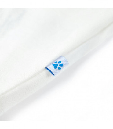 Kids' T-shirt with Short Sleeves Ecru 128