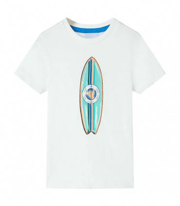 Kids' T-shirt with Short Sleeves Ecru 92