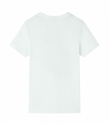 Kids' T-shirt with Short Sleeves Ecru 92