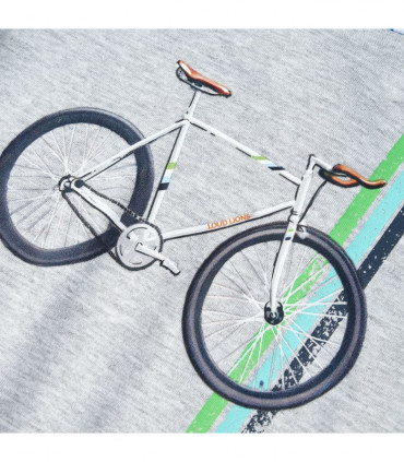 Kids' T-shirt with Short Sleeves Grey 128