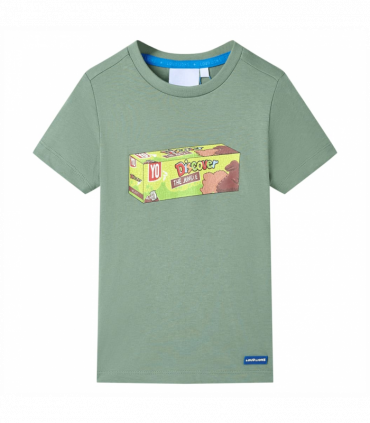 Kids' T-shirt with Short Sleeves Khaki 104