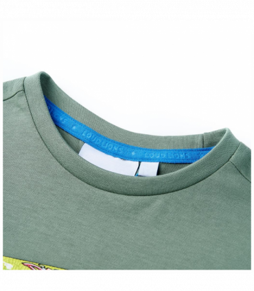 Kids' T-shirt with Short Sleeves Khaki 104