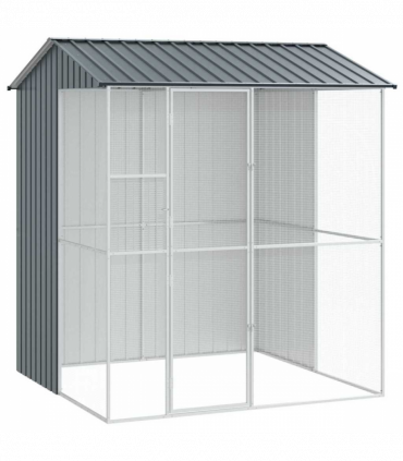 vidaXL Bird Cage Anthracite 215 x 210 x 247 cm Galvanised steel