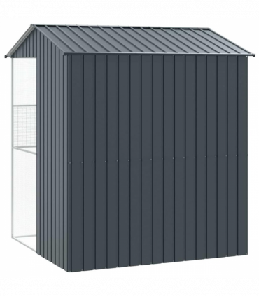 vidaXL Bird Cage Anthracite 215 x 210 x 247 cm Galvanised steel