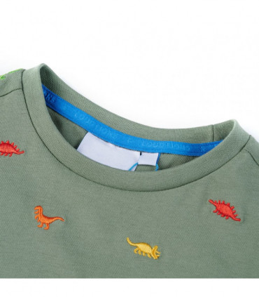 Kids' T-shirt with Short Sleeves Khaki 92