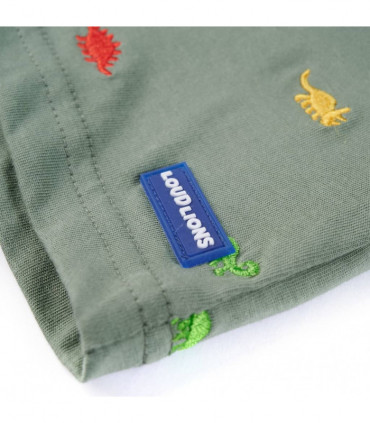 Kids' T-shirt with Short Sleeves Khaki 92