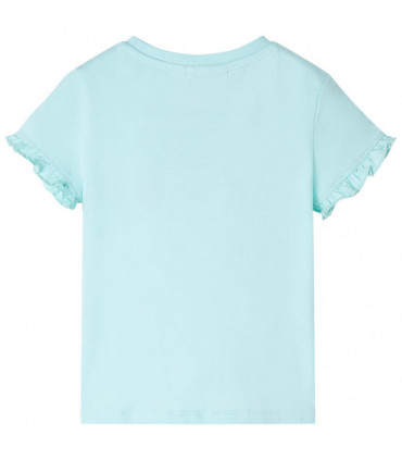 Kids' T-shirt with Short Sleeves Light Aqua 128