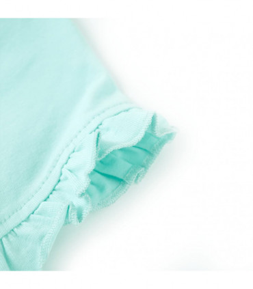 Kids' T-shirt with Short Sleeves Light Aqua 128